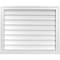 Ekena Millwork Vertical Surface Mount PVC Gable Vent w/ 2"W x 2"H , Brickmould Sill Frame, 32"W x 26"H GVPVE32X2603SN - alternate 1